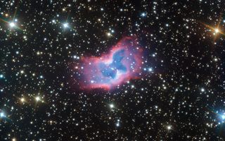 A new image taken by the European Southern Observatory's Very Large Telescope in Chile shows a butterfly-like nebula in stunning detail.