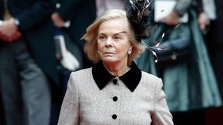 Katharine, Duchess of Kent attends the wedding of Edward van Cutsem and Lady Tamara Grosvenor at Chester Cathedral