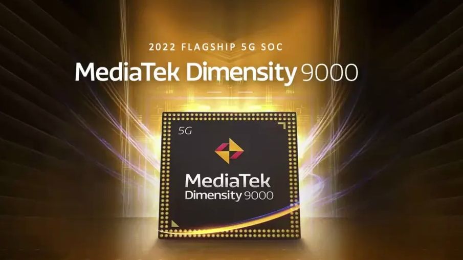 A promotional image showing the MediaTek Dimensity 9000