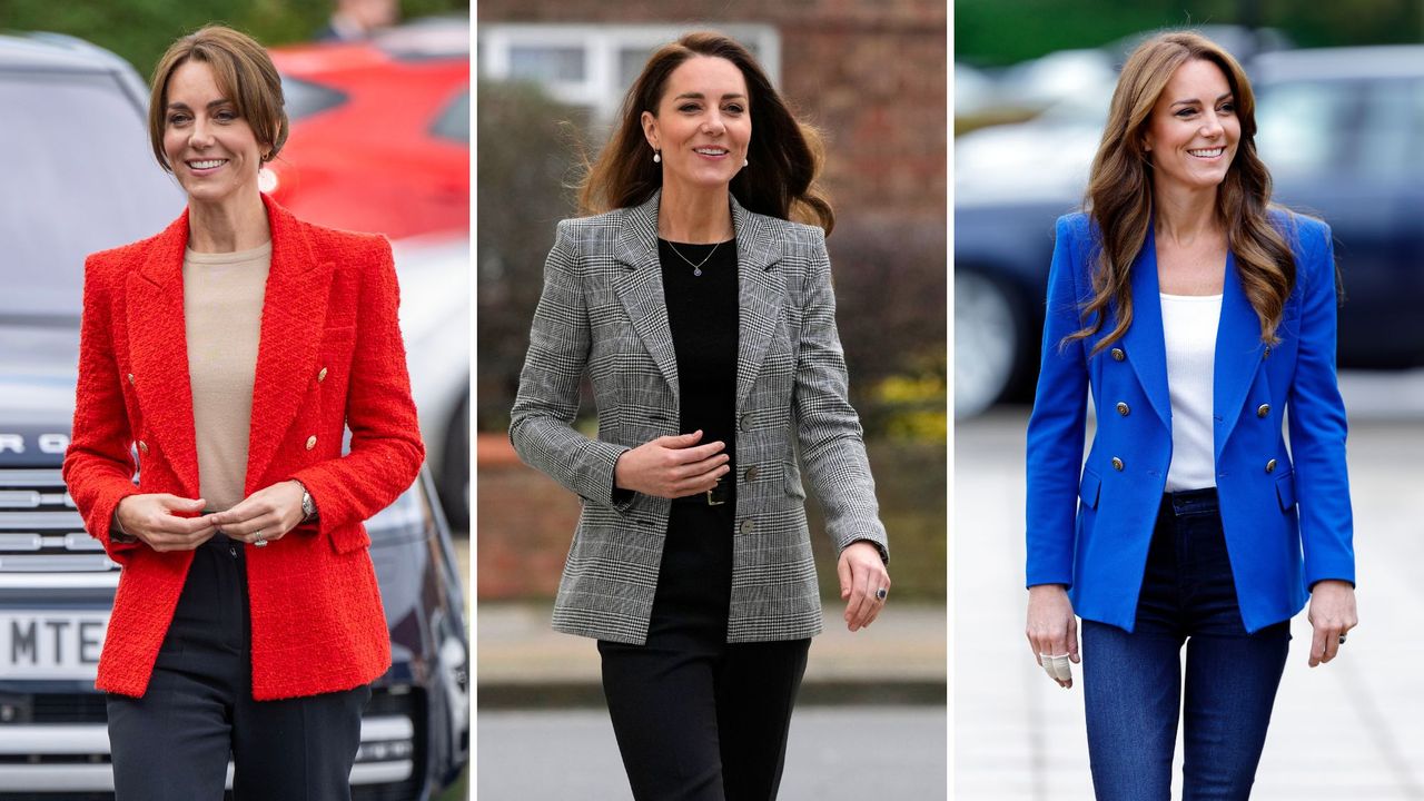 Kate Middleton wearing blazers