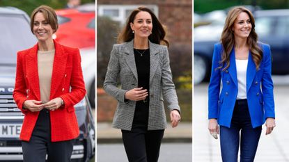 Kate Middleton wearing blazers