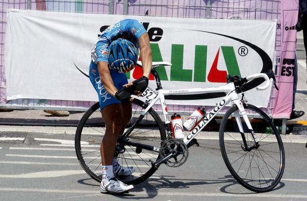 Yukiya Arashiro (Bbox Bouygues Telecom) stretches out before a day in the saddle