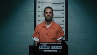 Paul Walker as Brian going to prison to visit Braga in Fast and Furious 6