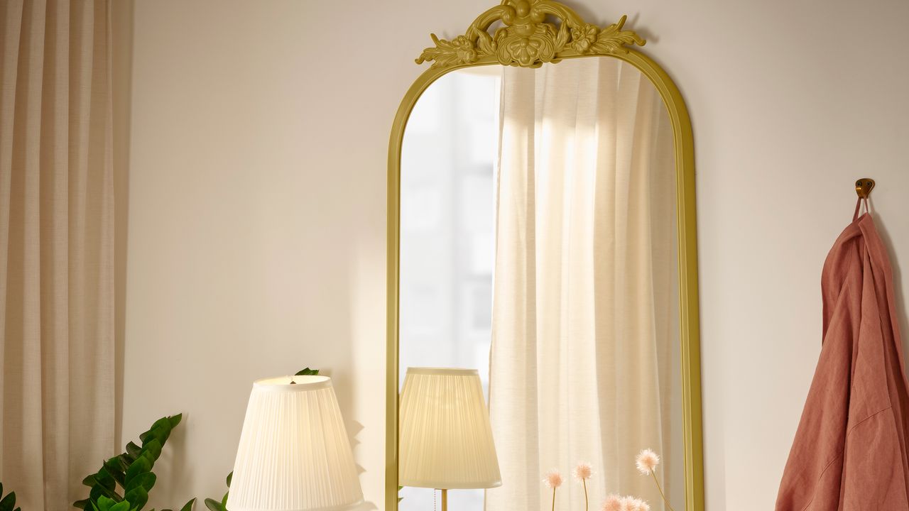 Gold IKEA mirror