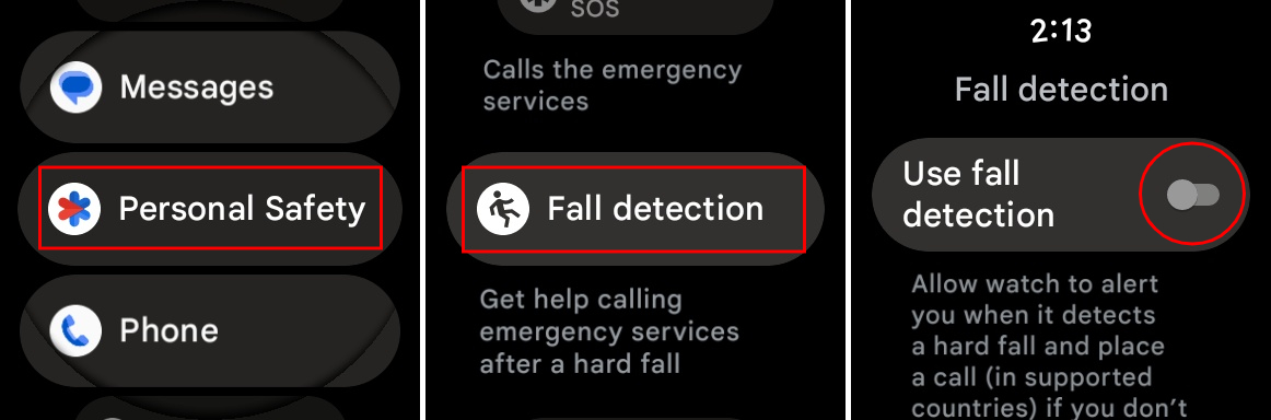 Enable Fall Detection on Pixel Watch