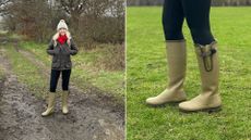 Caroline Parr testing Le Chameau boots 