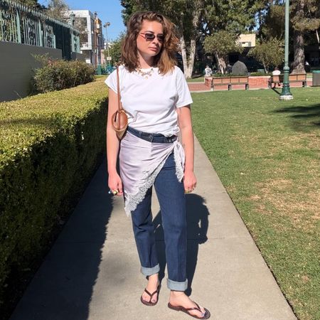 Kelsey Stewart in Calvin Klein jeans