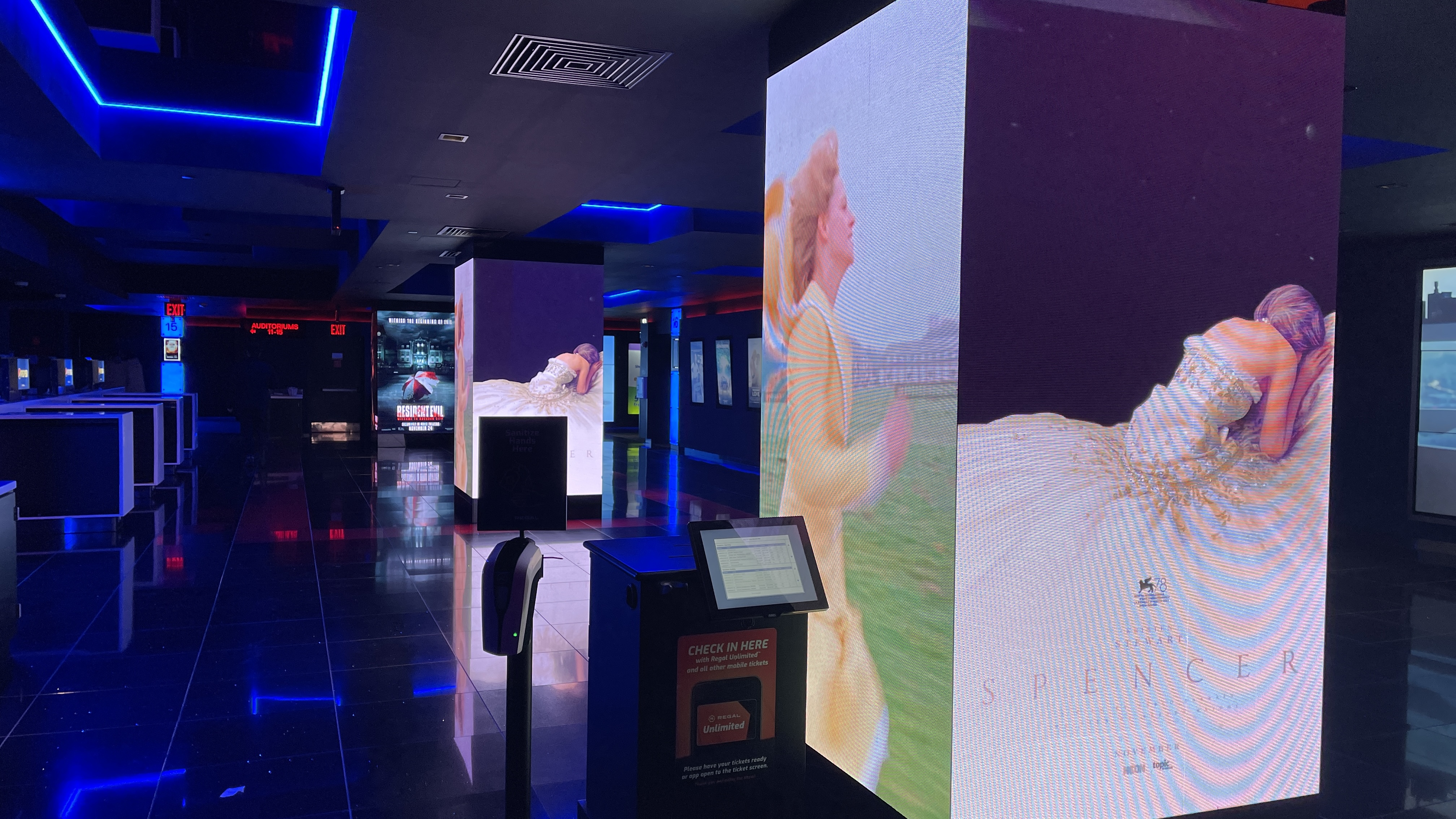 the second floor of the Regal cinemas in Union Square