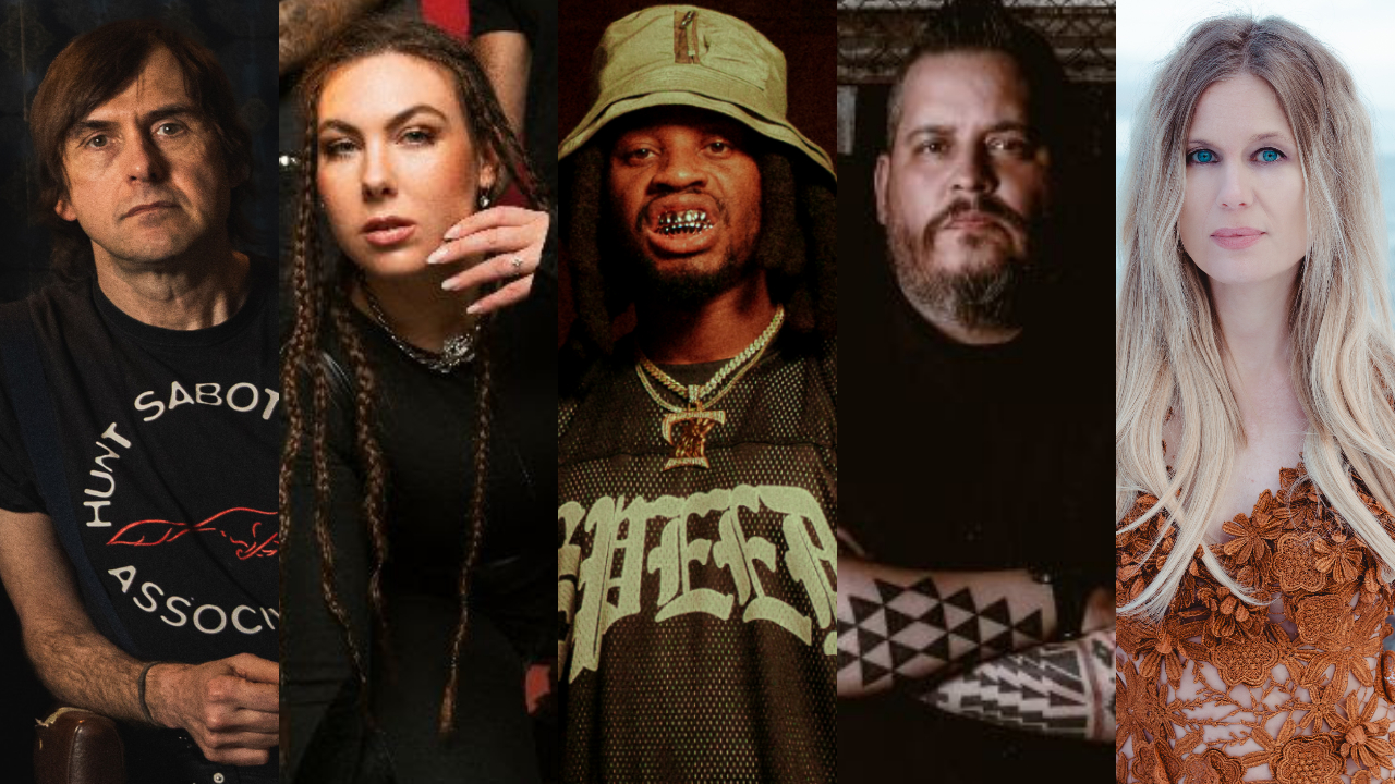 Collage of Napalm Death/Amaranthe/Denzel Curry/Dead Pioneers/Myrkur for Metal Hammer's tracks of the week, February 13 2026