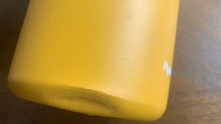 A dent in the Hydro Flask 32oz bottle