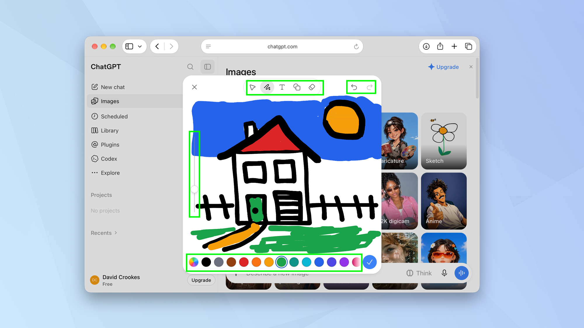 Use ChatGPT to turn sketches into photos