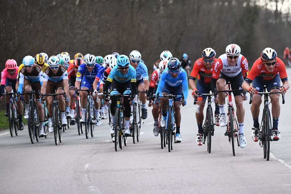 The crosswinds caused havoc on stage 2 of Paris-Nice