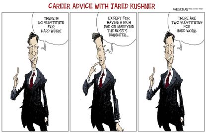 Political cartoon U.S. Jared Kushner Ivanka Trump