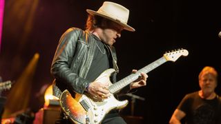 Musician Kenny Wayne Shepherd performs onstage during the Jim Irsay Collection Exhibit and Concert at Shrine Auditorium and Expo Hall on January 11, 2024 in Los Angeles, California