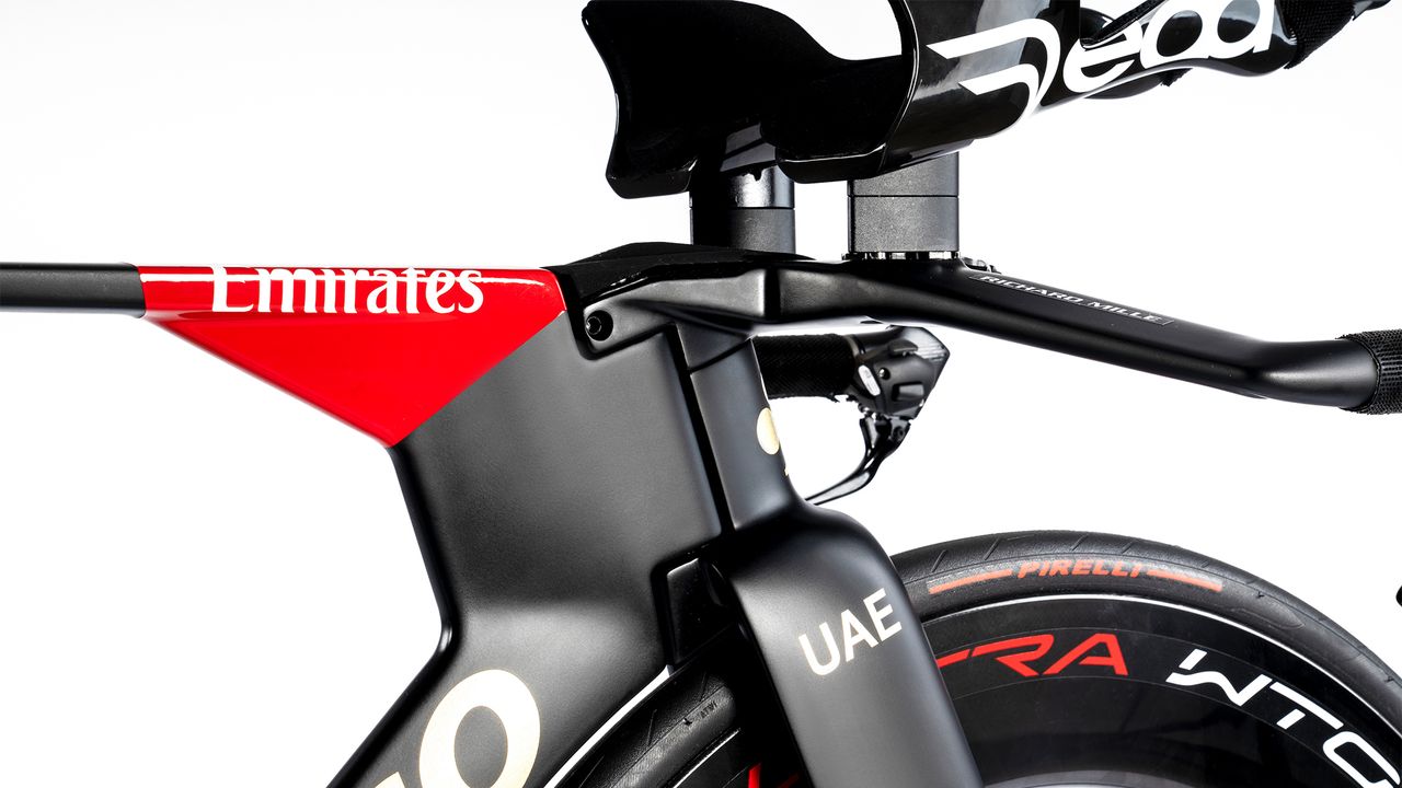 Colnago TT1 detail image on white background