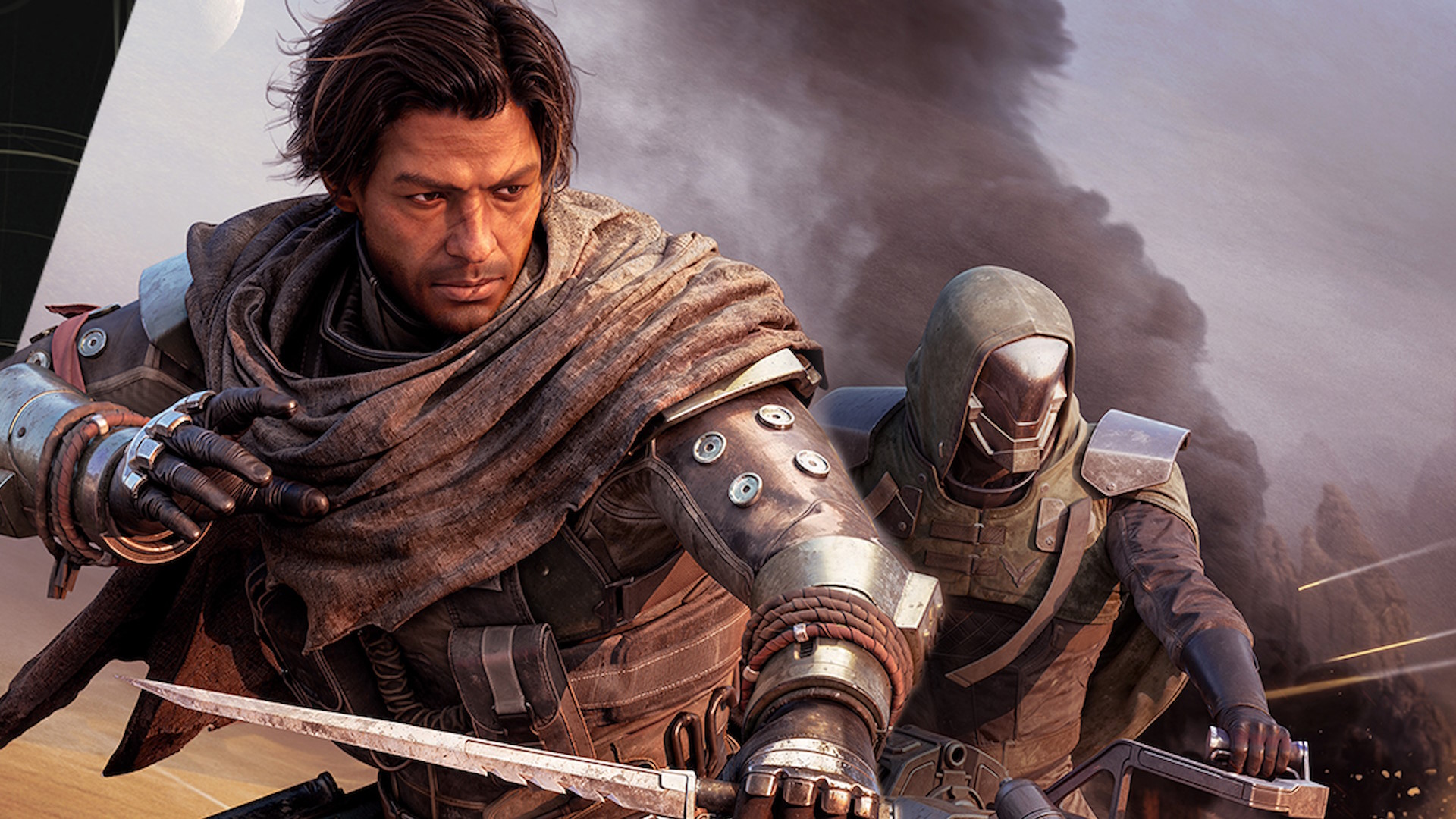 Dune: Awakening promo image - sexy man with sword