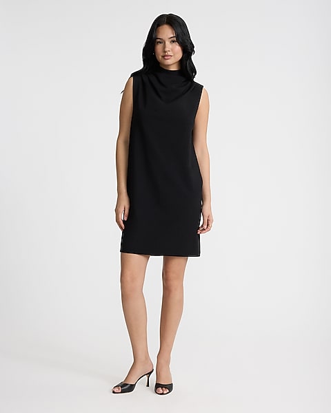 Express, Mock Cowl Neck Sleeveless Mini Dress