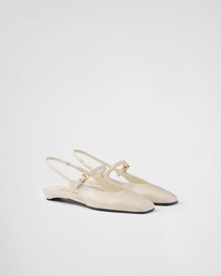 Patent Leather Slingback Ballerinas