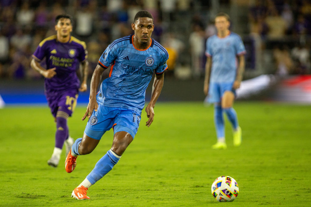 Manchester City target ORLANDO, FLORIDA - JULY 20: Christian McFarlane #18 of New York City FC gathers possession during a match between New York City FC and Orlando City SC at Inter&Co Stadium on July 20, 2024 in Orlando, Florida. (Photo by Eston Parker/ISI Photos/Getty Images)