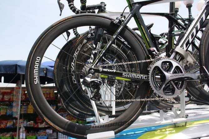 Almost all the bikes used in Naples ran on high profile wheels in the calm, warm conditions