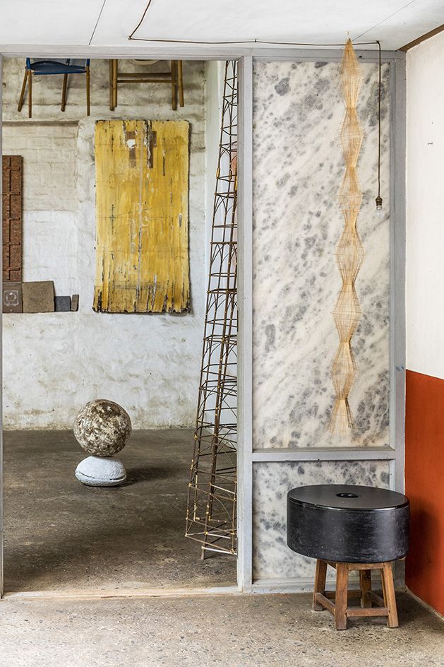 studio mumbai exhibition materials on display