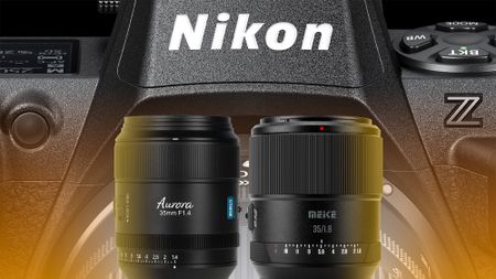 Nikon Z8 camera behind Sirui and Meike lenses 