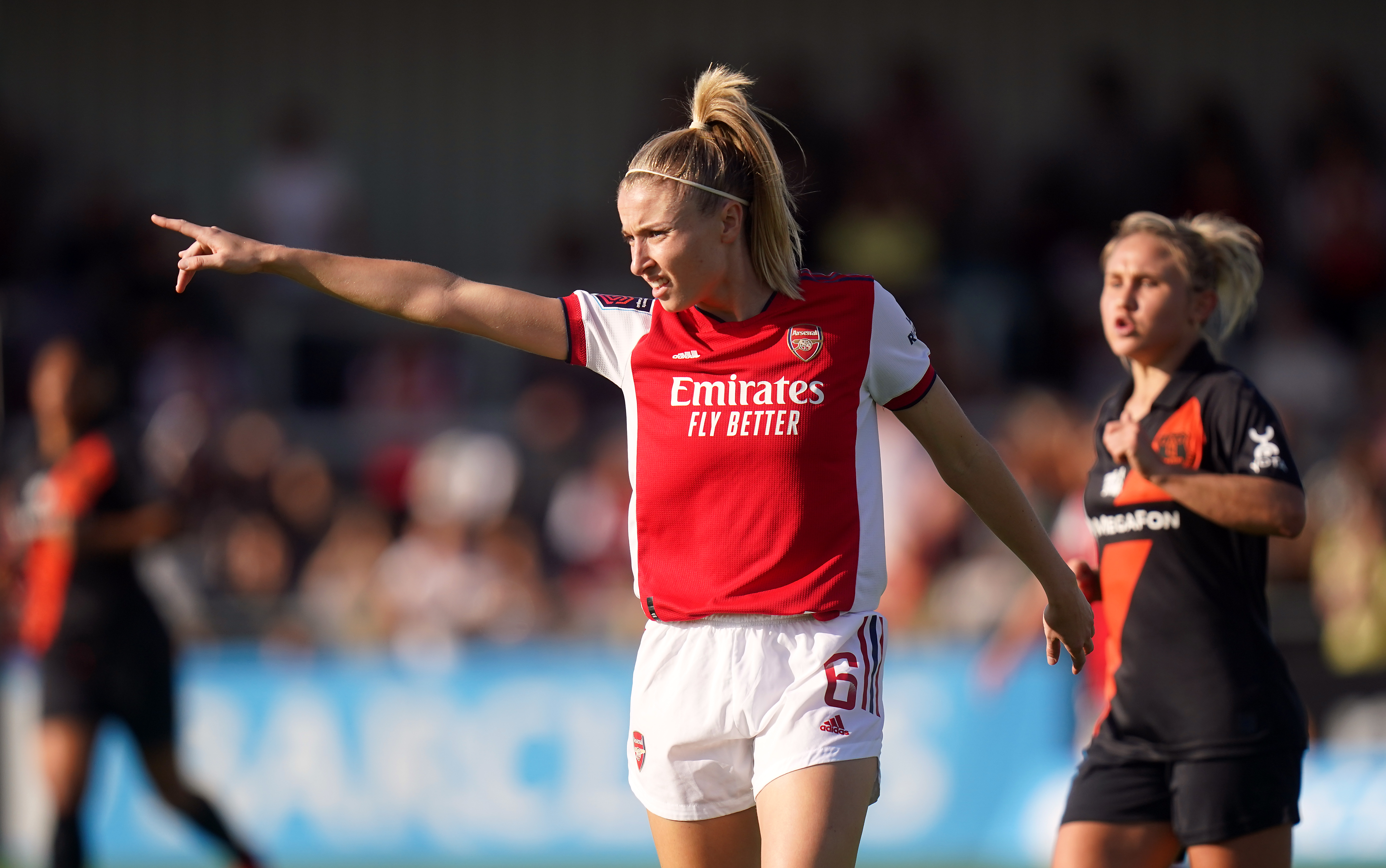 Leah Williamson could make a return from injury in Sunday's home clash with Reading (Adam Davy/PA).