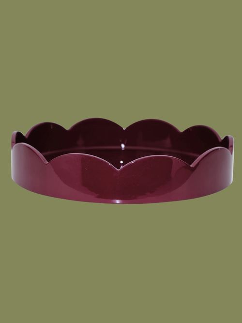 Cherry Small Round Scallop Tray