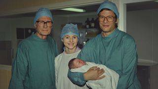 Joy on Netflix sees Bill Nighy playing a pioneering IVF surgeon Patrick Steptoe in 1978., alongside James Norton and Thomasin McKenzie top medics.