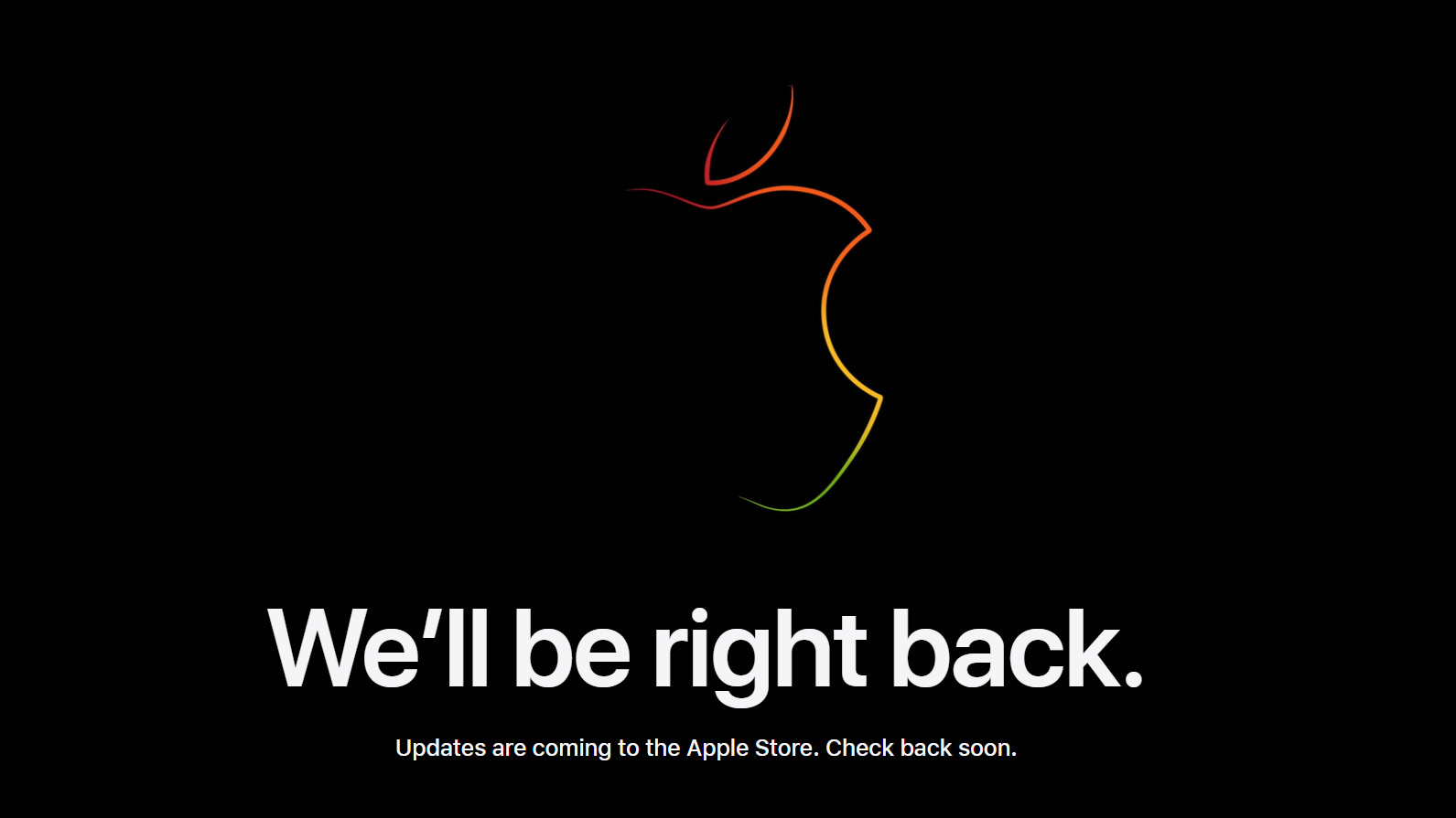 Apple Store site is down