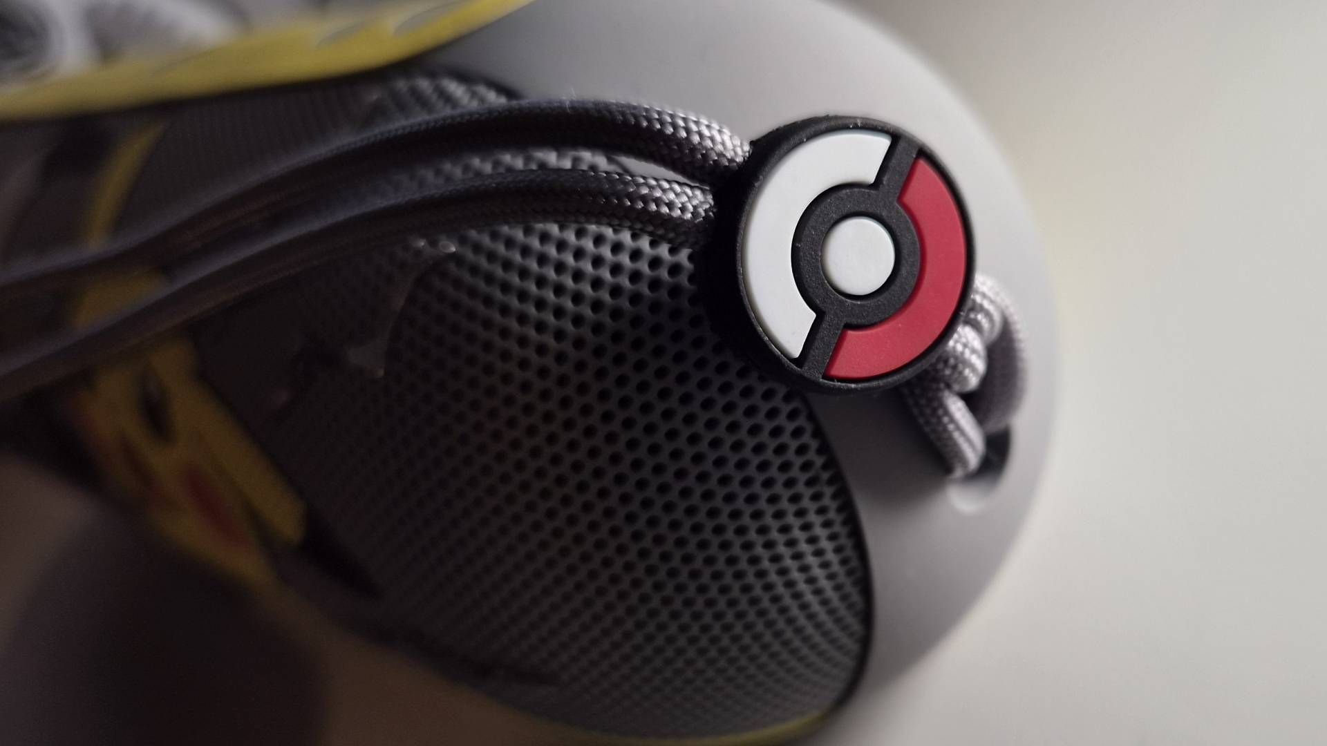 Close up of a Poke ball on the Pokemon Beats Pill.