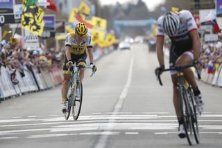 Sep Vanmarcke finishes third at the 2016 Tour of Flanders (Sunada)