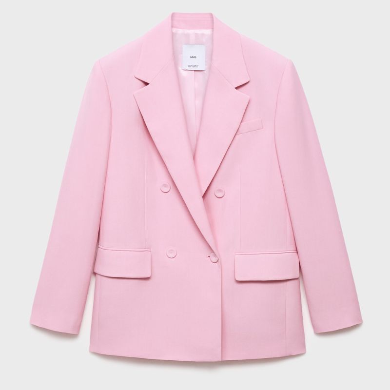 Mango pink suit blazer