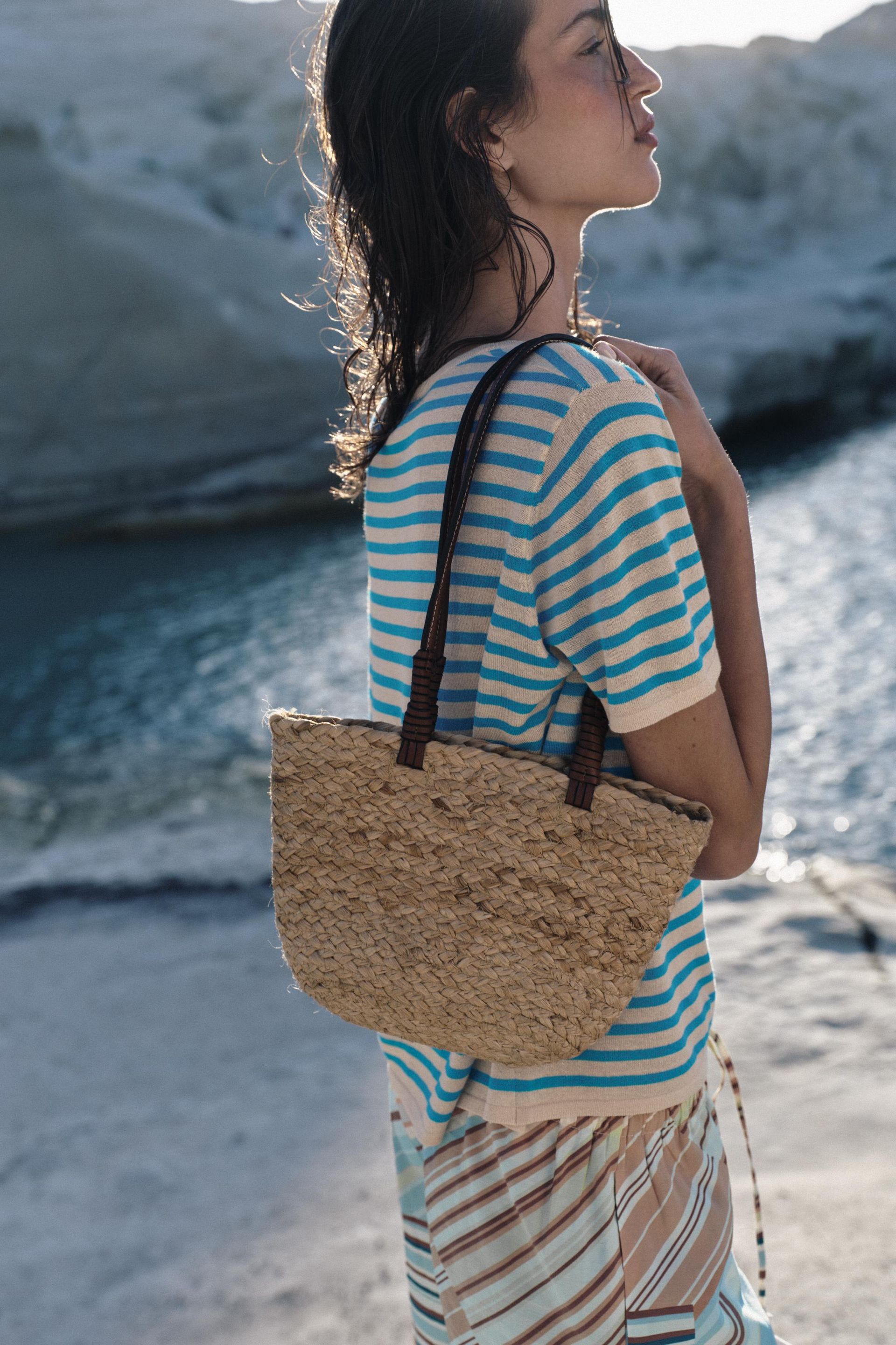 Jute Mini Tote Bag
