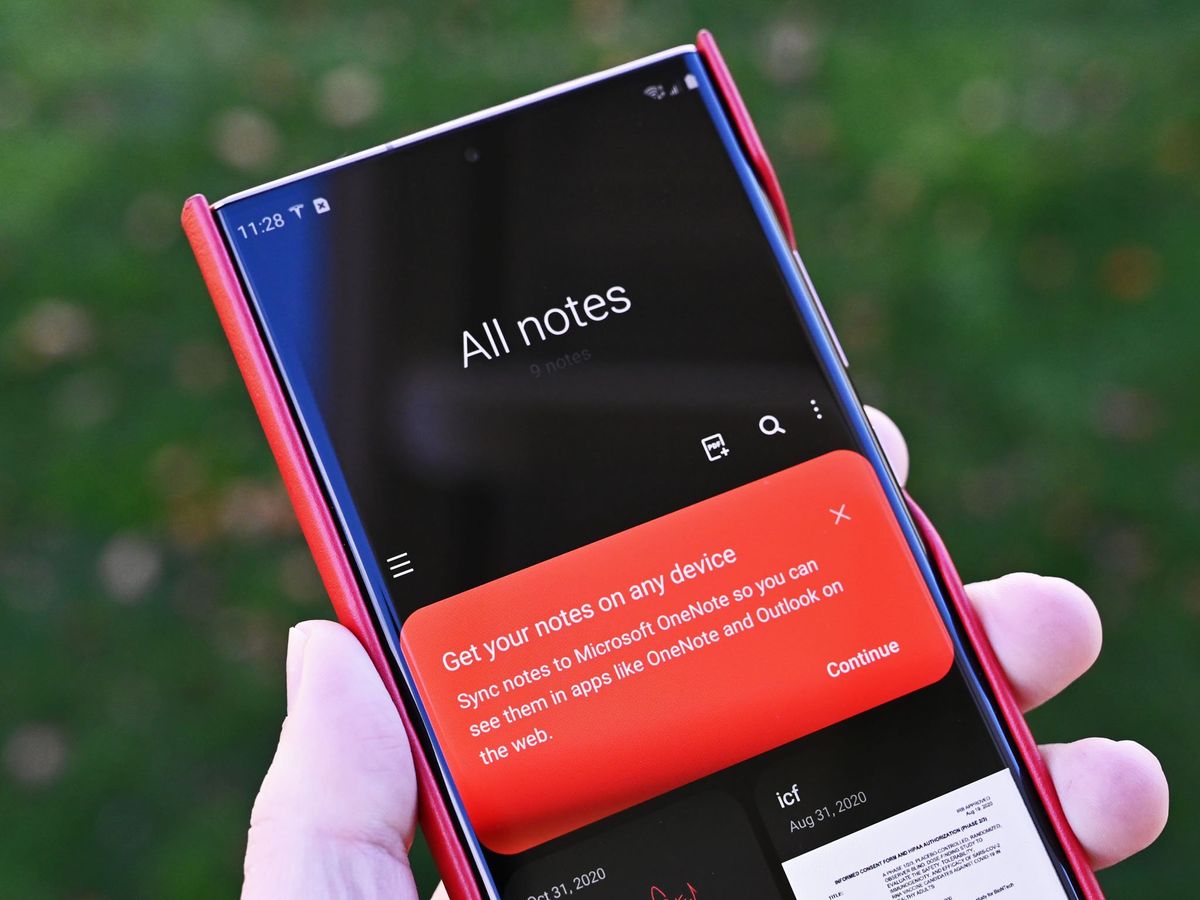 Samsung Notes Sync Onenote Hero