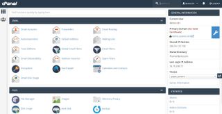 A demonstration of the cPanel hosting control panel