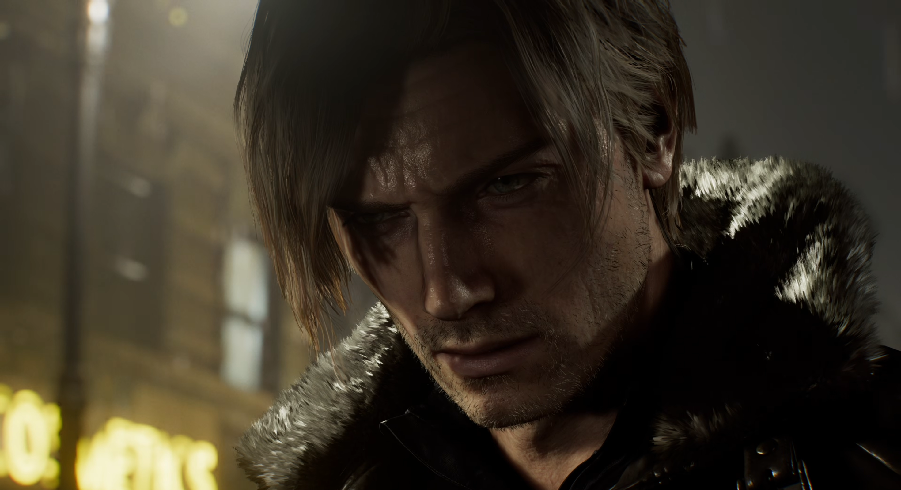 Screenshot of Leon in 4th Resident Evil 9 trailer