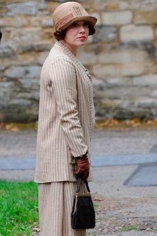 Daisy Lewis films scenes for Downton Abbey series 4