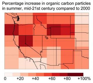 Wildfires in 2050 are expected to be up to twice as smoky, threatening visibility and public health.