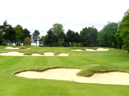 The new bunkering on the 6th at Stoke Park
