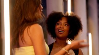 Emira D’Spain and Riley Burruss talking in Next Gen NYC