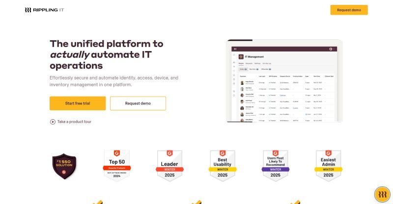 Mencari alat manajemen TI untuk menyederhanakan hidup Anda? Coba Rippling IT gratis pada Black Friday ini