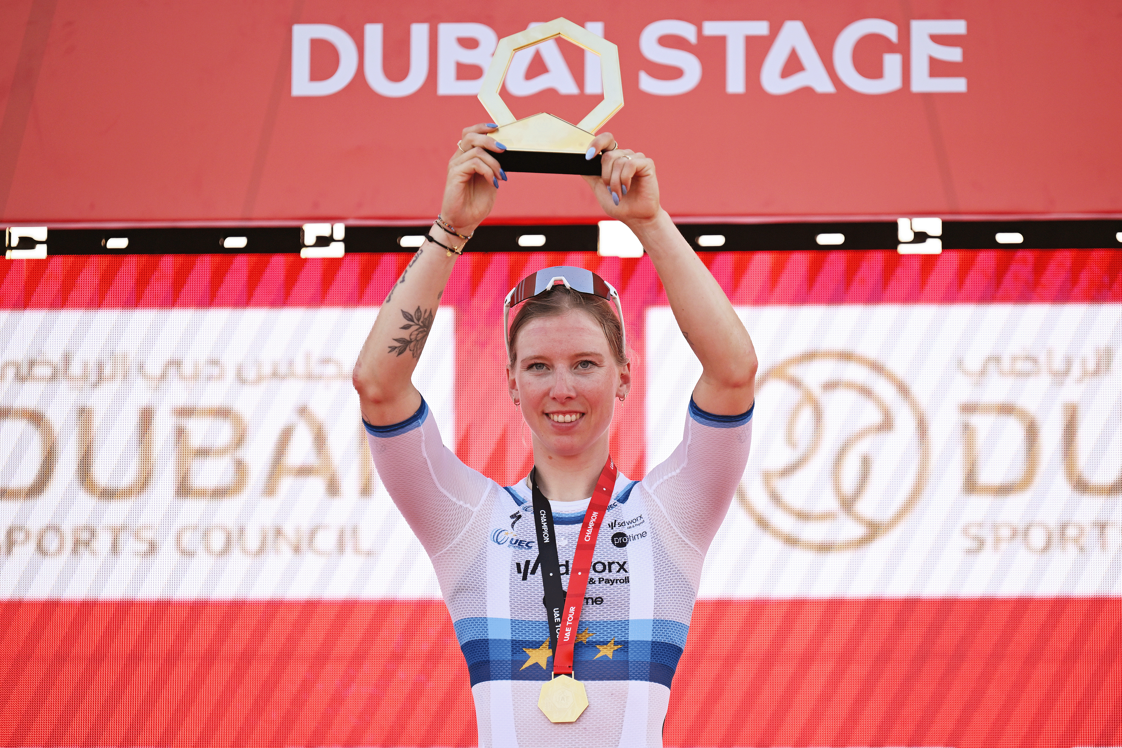 Lorena Wiebes is the UAE Excursion Girls’s rider of the day