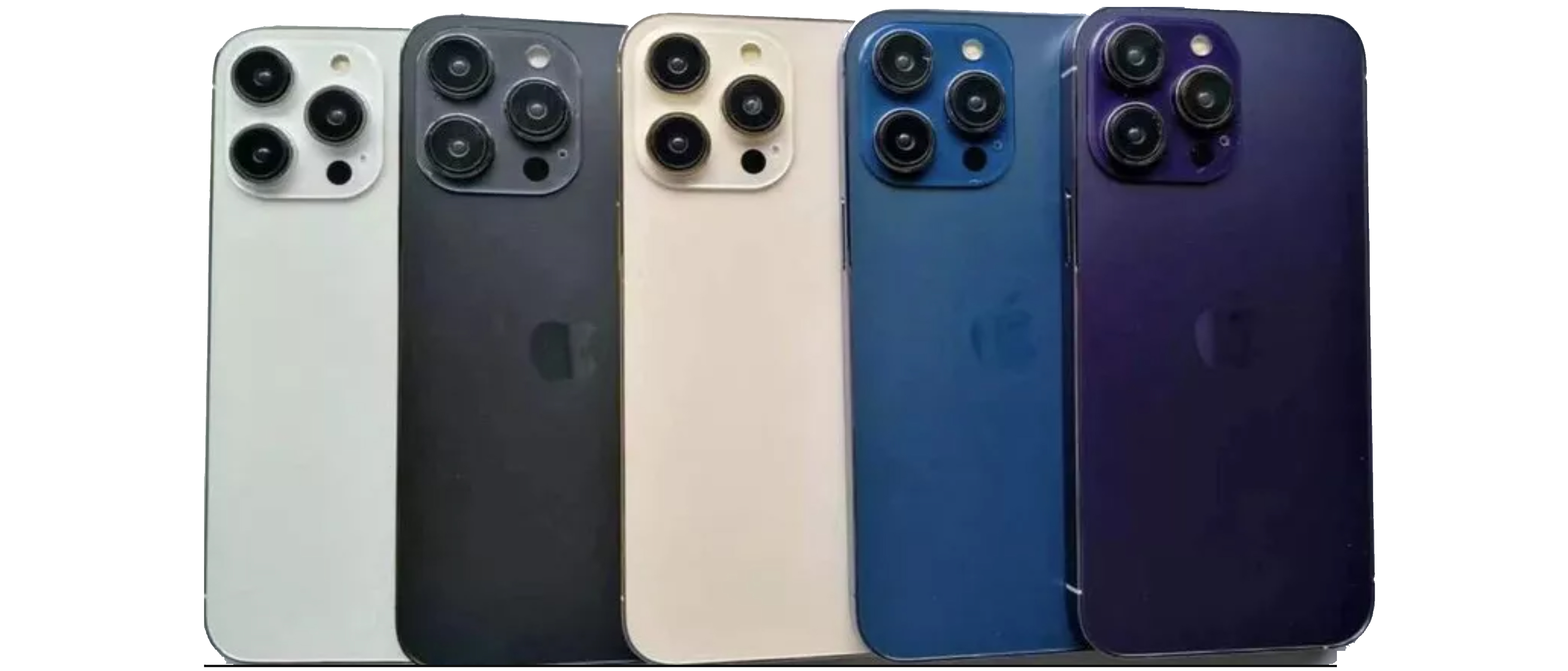 iPhone 14 Pro in multiple colors including new purple