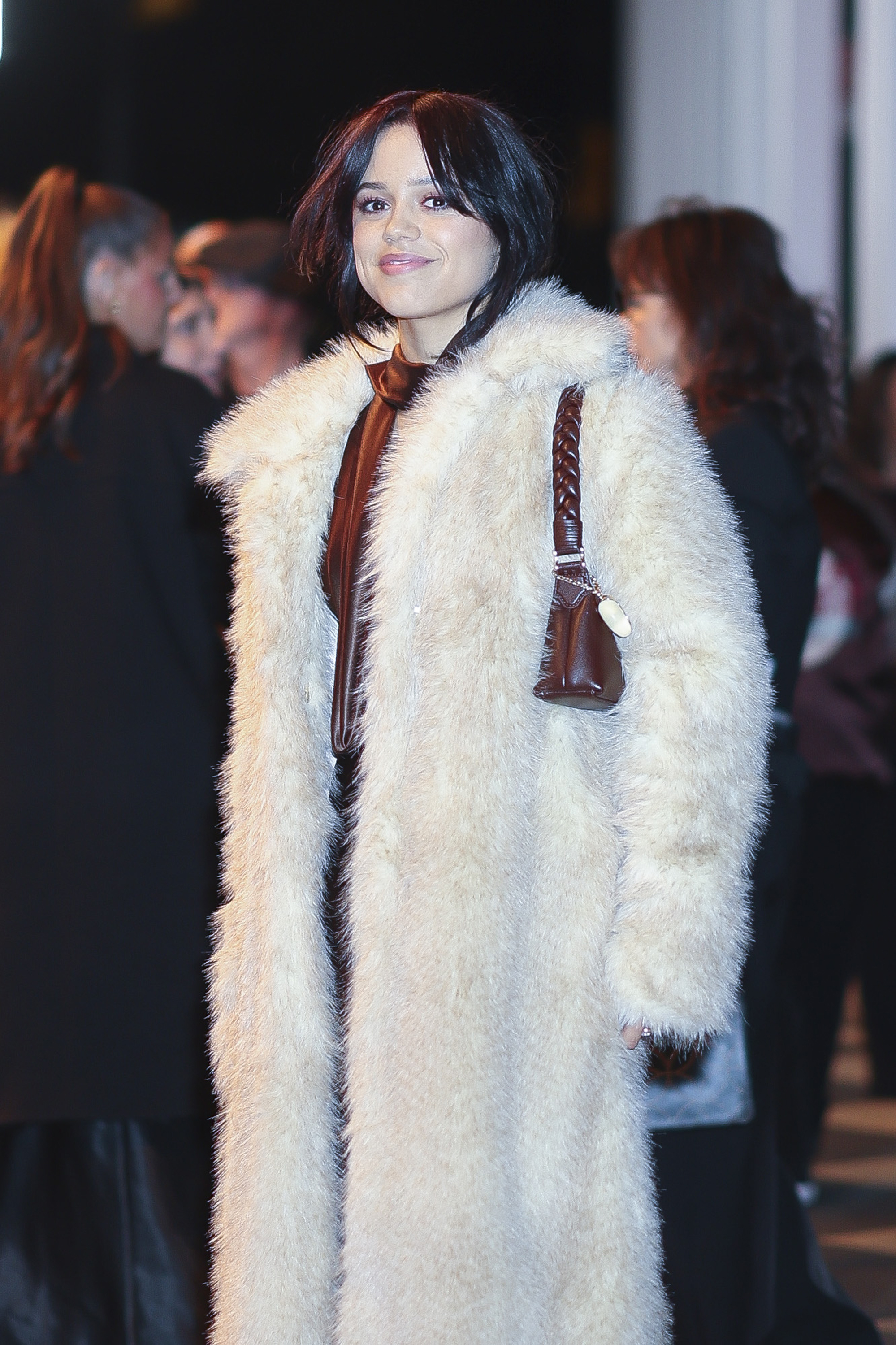Jenna Ortega styled an Aupen Nirvana bag at a Saturday Night Live after party