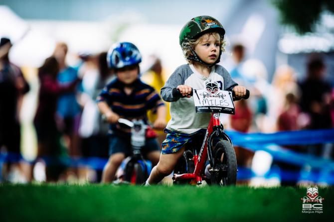 A young racer
