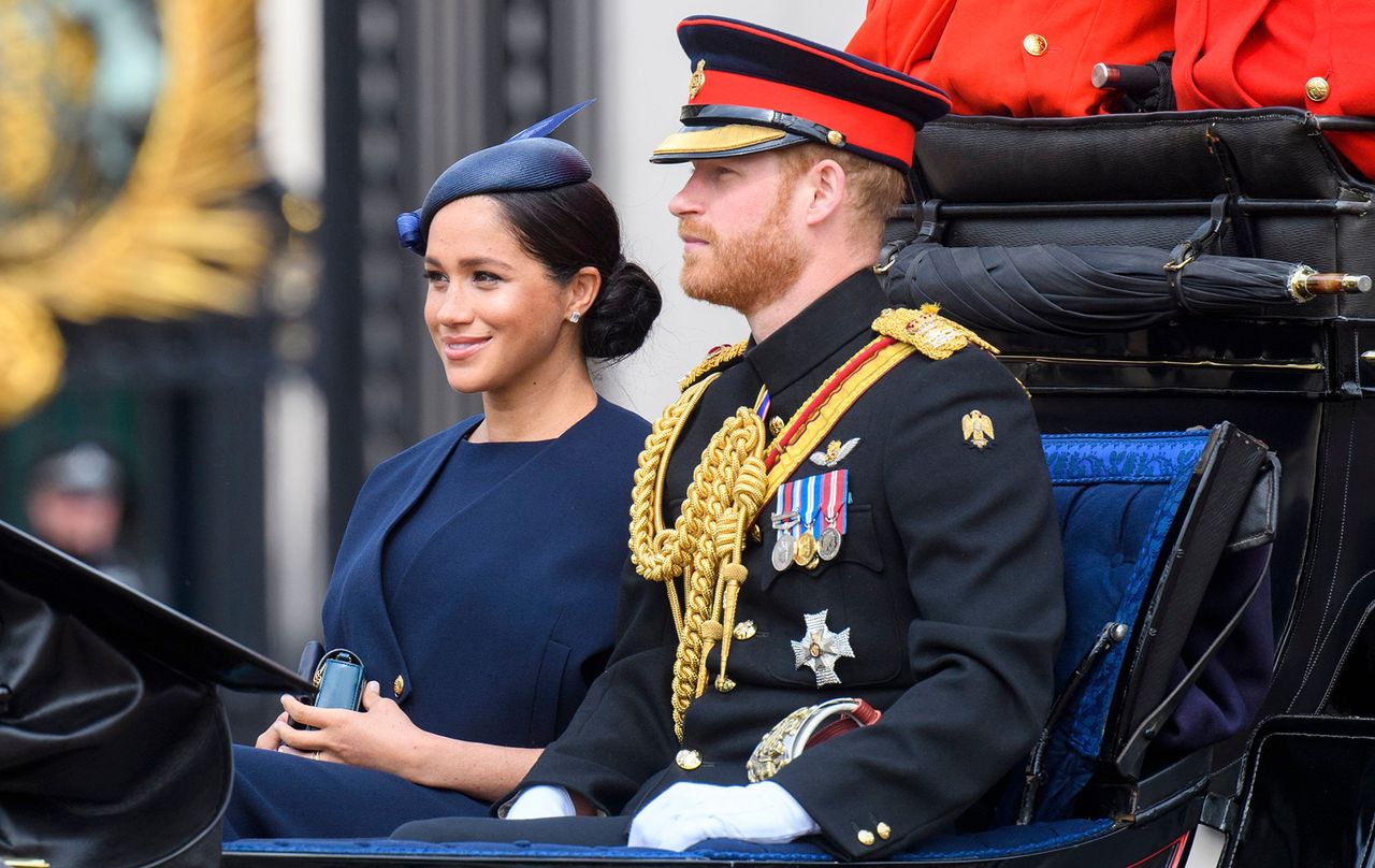 Meghan and Harry Trooping the Colour