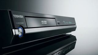 HD DVD player on white background
