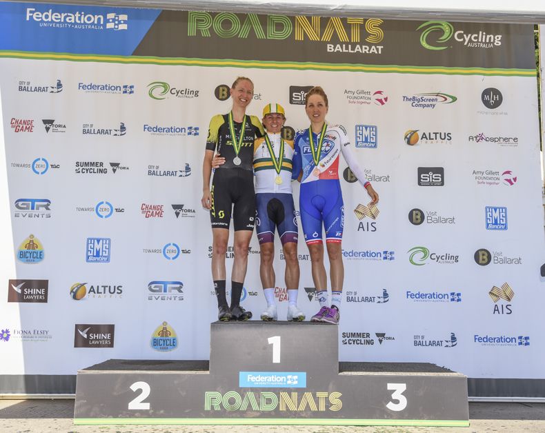 Katrin Garfoot tops the podium