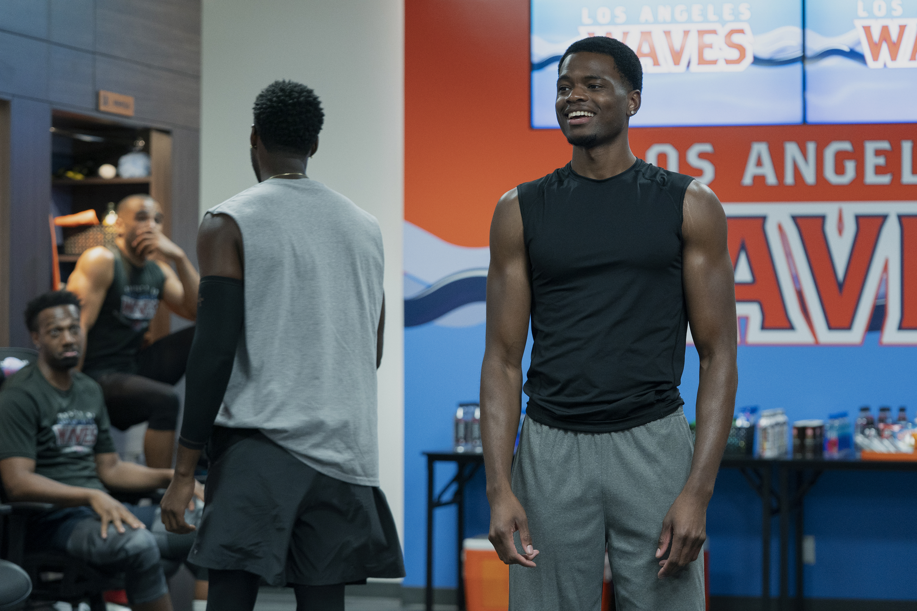 Uche Agada as Dyson in Episode 201 of 'Running Point' Season 2.